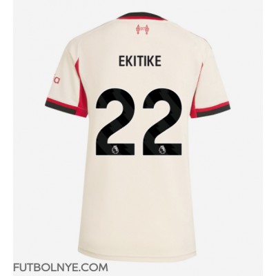 Camiseta Liverpool Hugo Ekitike #22 Visitante Equipación para mujer 2025-26 manga corta Camiseta Liverpool Hugo Ekitike #22 Visitante Equipación para mujer 2025-26 manga corta